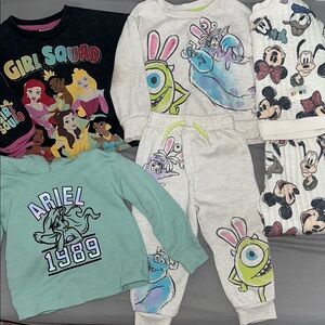 2T Disney Character Kids Clothing Bundle